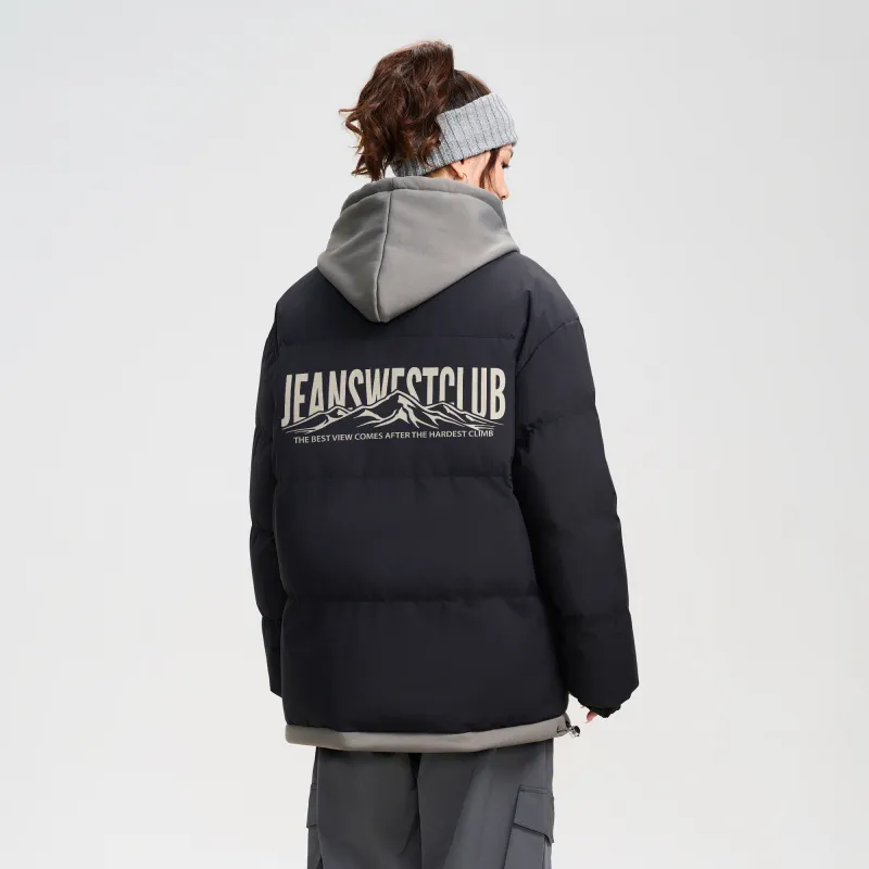 JEANSWEST CLUB Puffer Jacket Unisex Black-4