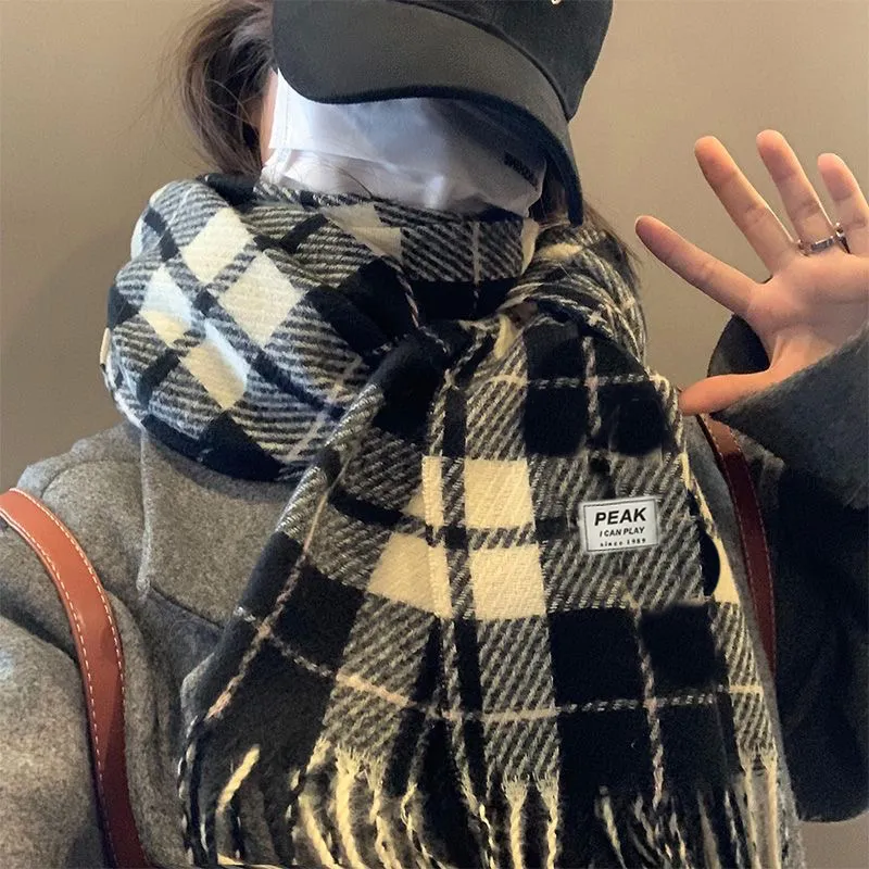 PEAK Polyester Knit Scarves Unisex-1