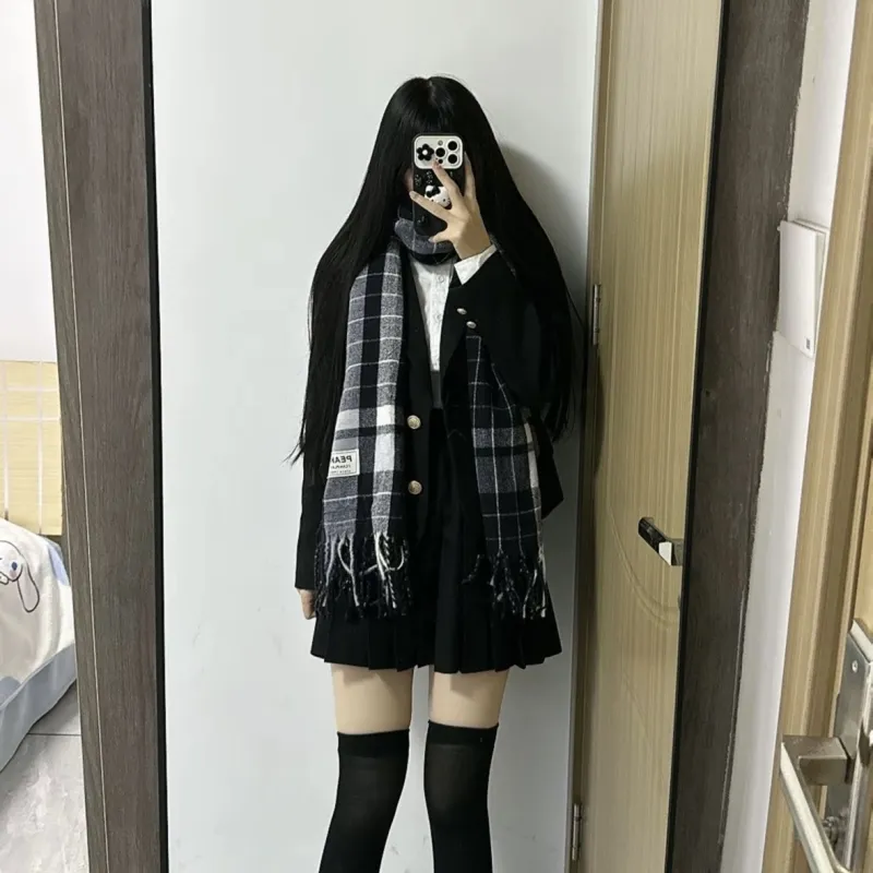 PEAK Polyester Knit Scarves Unisex-4