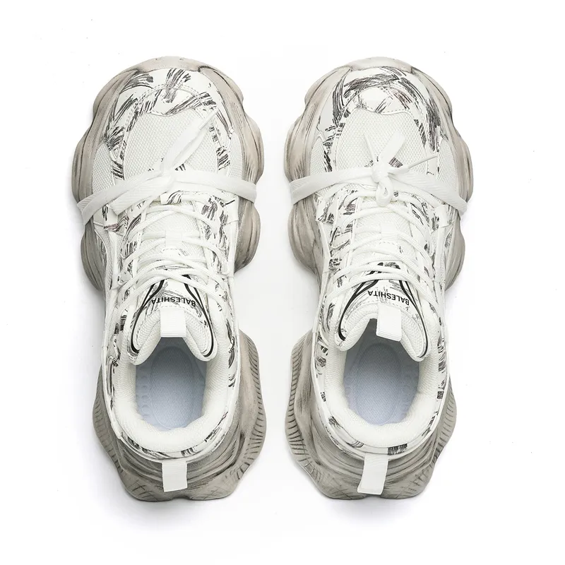 AiJP Cushioning Anti Slip And Wear Resistant Coverage Low Top Chunky Sneakers Unisex-3