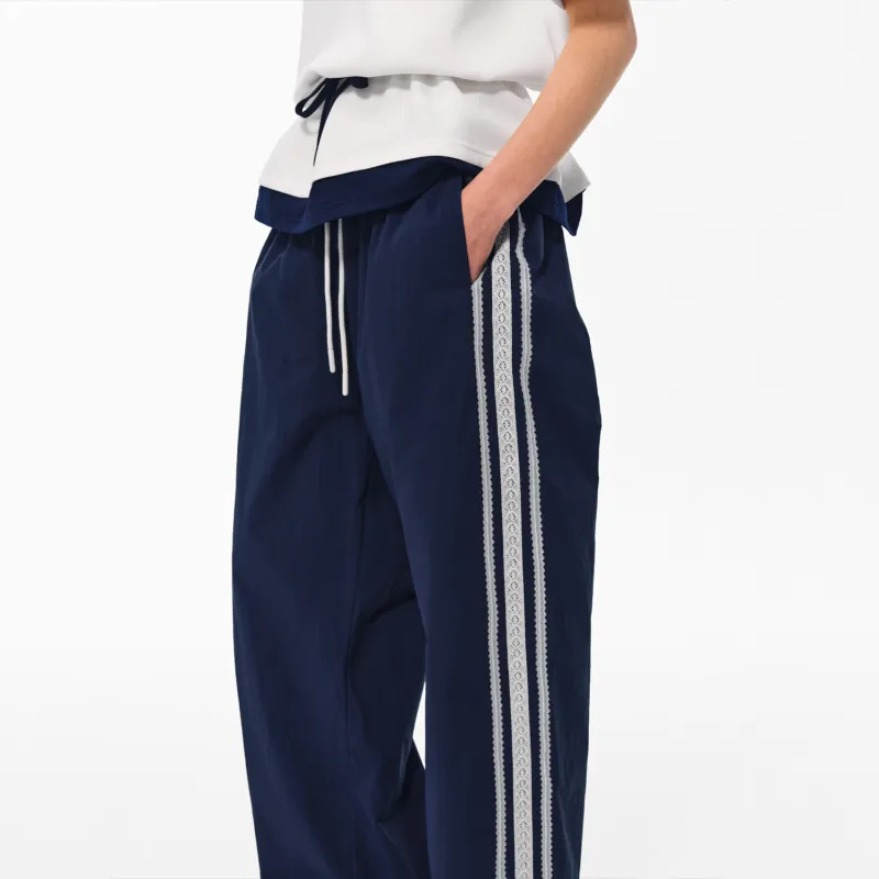 RASS Casual Pants Unisex Navy Blue-3