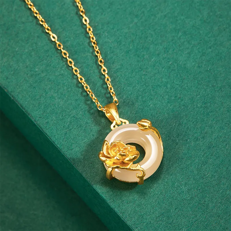 MAMADESHOUHU Chalcedony Jade Necklaces Women's-41