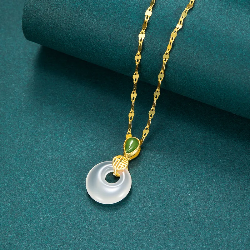 MAMADESHOUHU Chalcedony Necklaces Women's-9