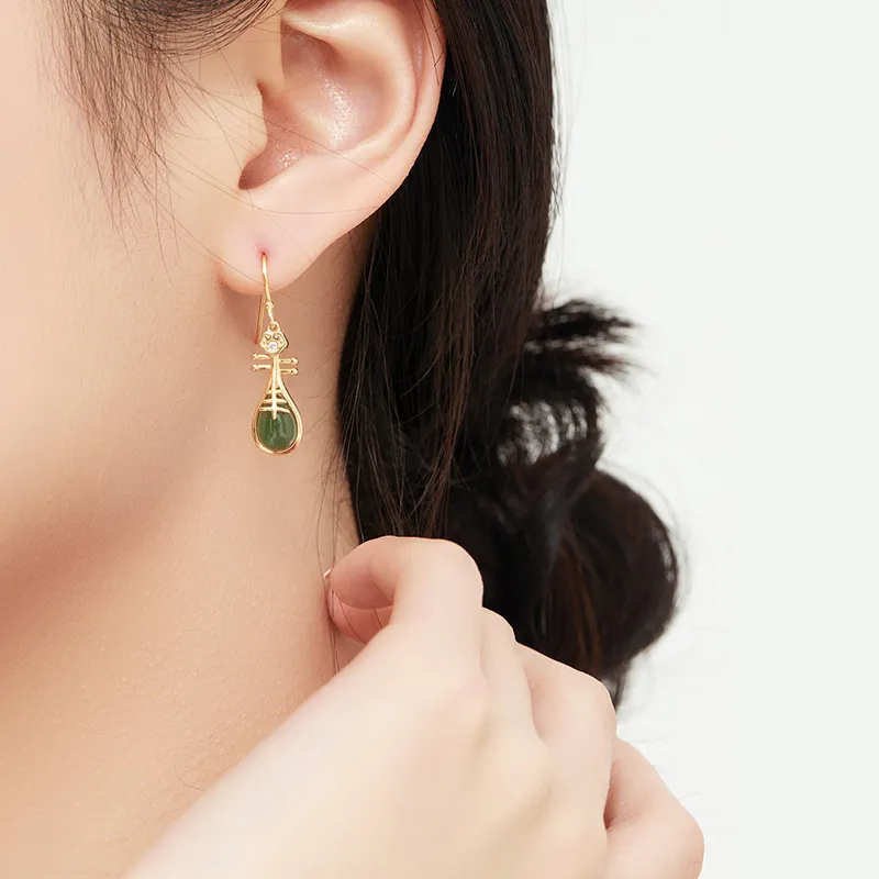 MAMADESHOUHU Earrings Jasper Women's-5