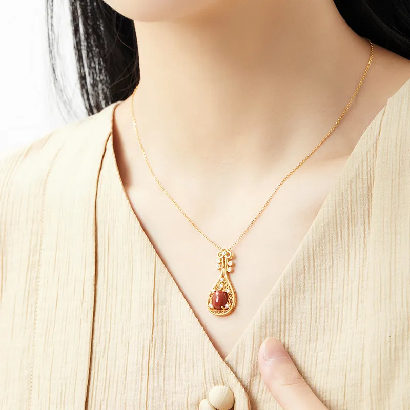 MAMADESHOUHU Agate Necklaces Women's-2