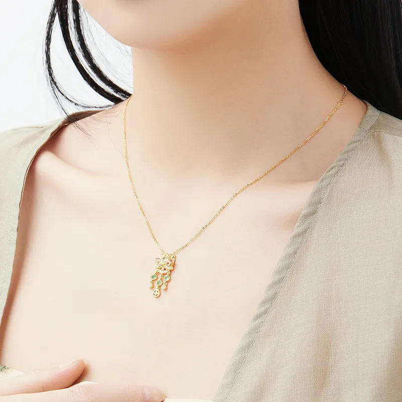 MAMADESHOUHU Chalcedony Jade Necklaces Women's-7