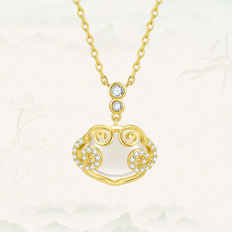 MAMADESHOUHU Chalcedony Jade Necklaces Women's-7