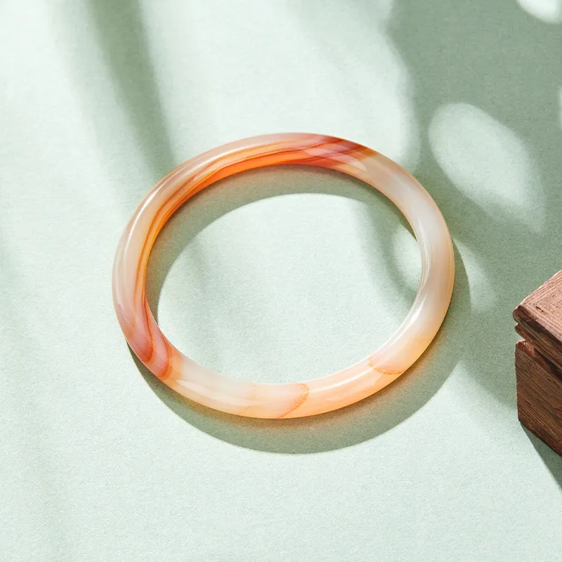 MAMADESHOUHU Chalcedony Jade Bangles Women's-3