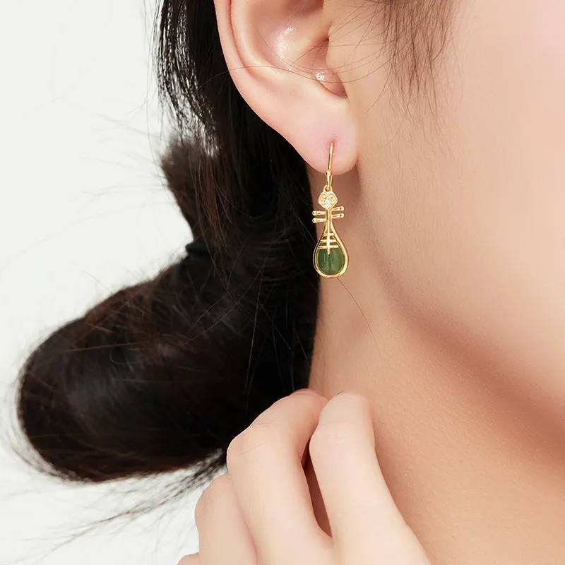 MAMADESHOUHU Earrings Jasper Women's-7