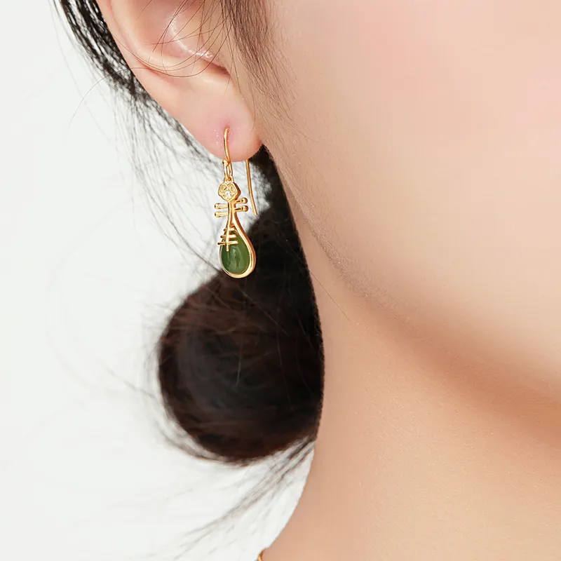 MAMADESHOUHU Earrings Jasper Women's-6