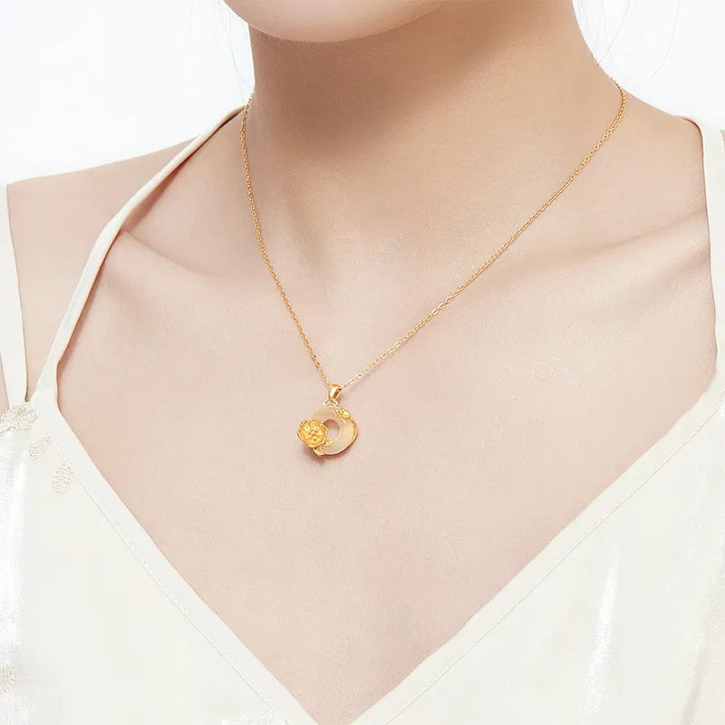 MAMADESHOUHU Chalcedony Jade Necklaces Women's-48