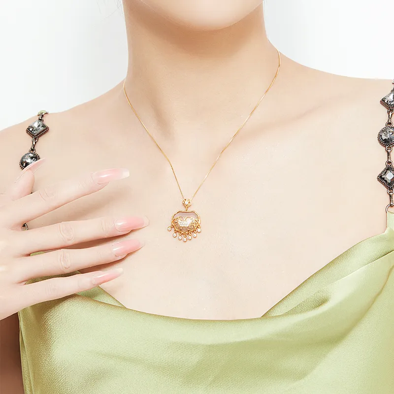 MAMADESHOUHU Chalcedony Jade Necklaces Women's-7