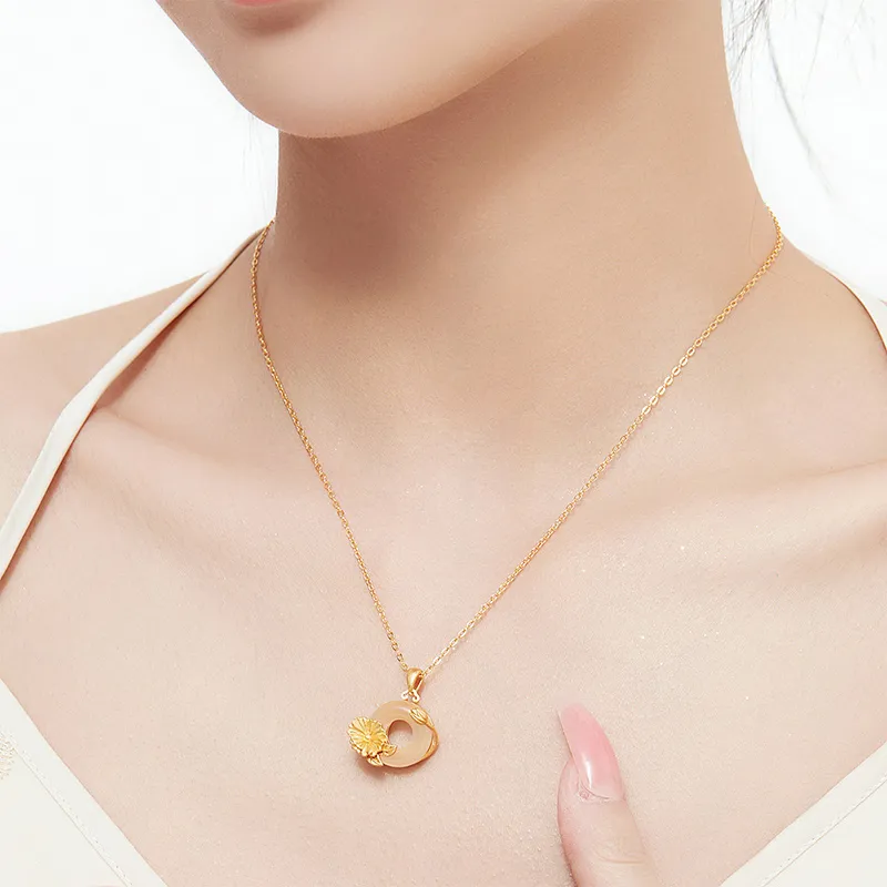 MAMADESHOUHU Chalcedony Jade Necklaces Women's-70