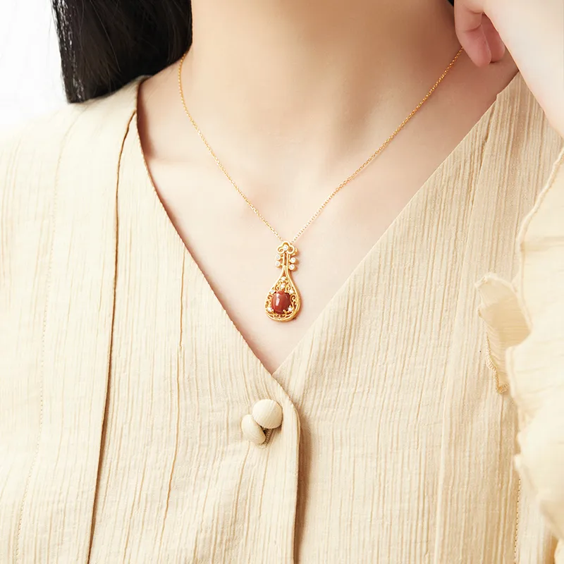 MAMADESHOUHU Agate Necklaces Women's-1