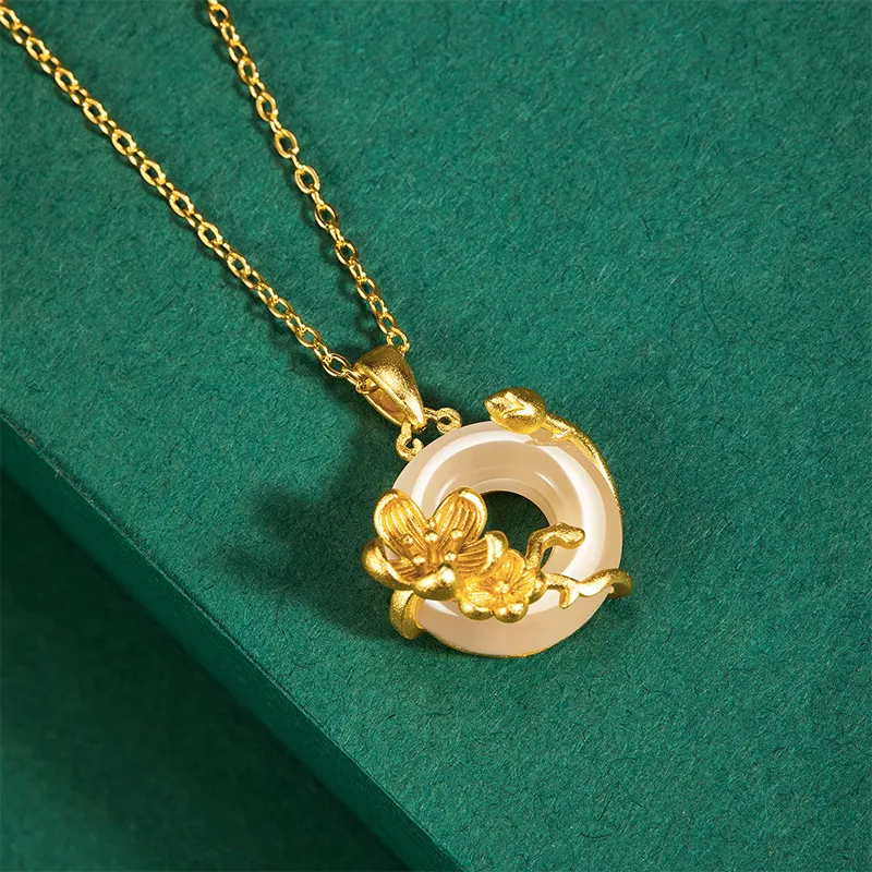 MAMADESHOUHU Chalcedony Jade Necklaces Women's-8