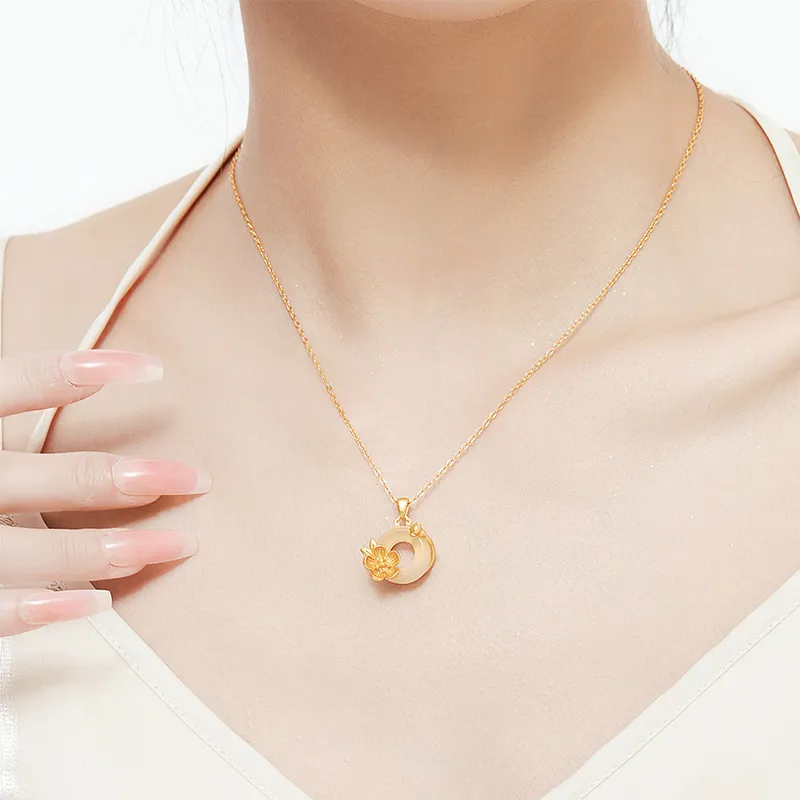 MAMADESHOUHU Chalcedony Jade Necklaces Women's-18