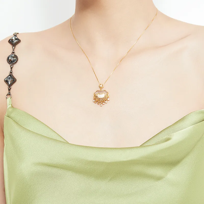 MAMADESHOUHU Chalcedony Jade Necklaces Women's-5