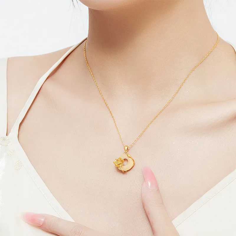 MAMADESHOUHU Chalcedony Jade Necklaces Women's-127