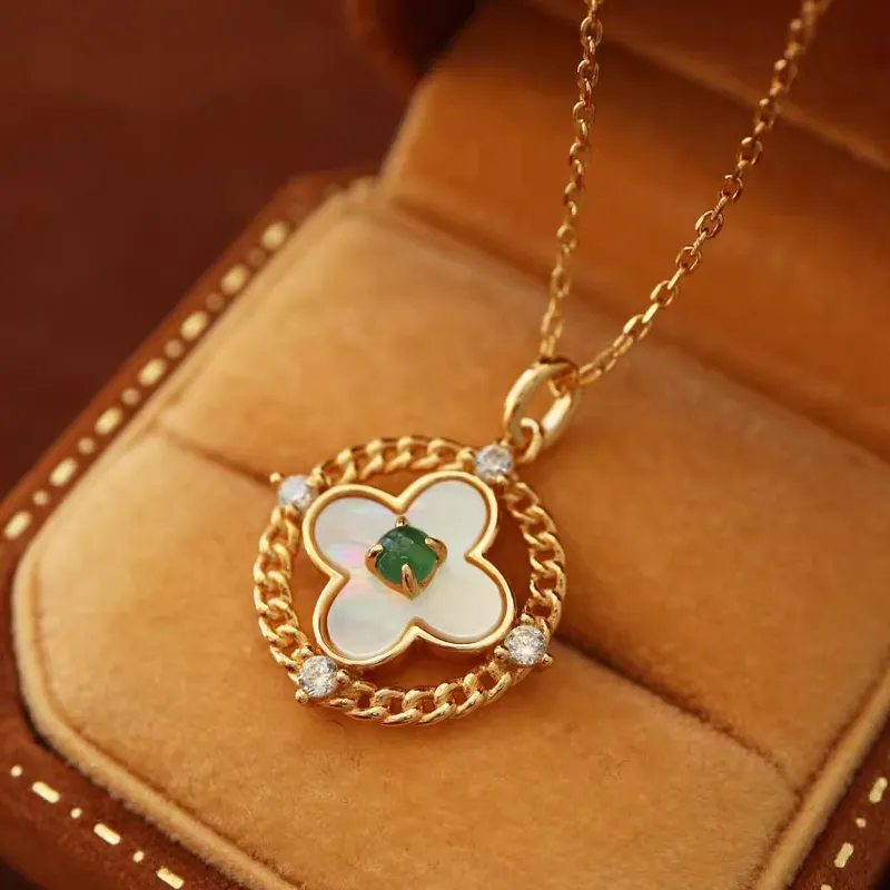 MAMADESHOUHU Ice Glutinous Jadeite Necklaces Women's-3