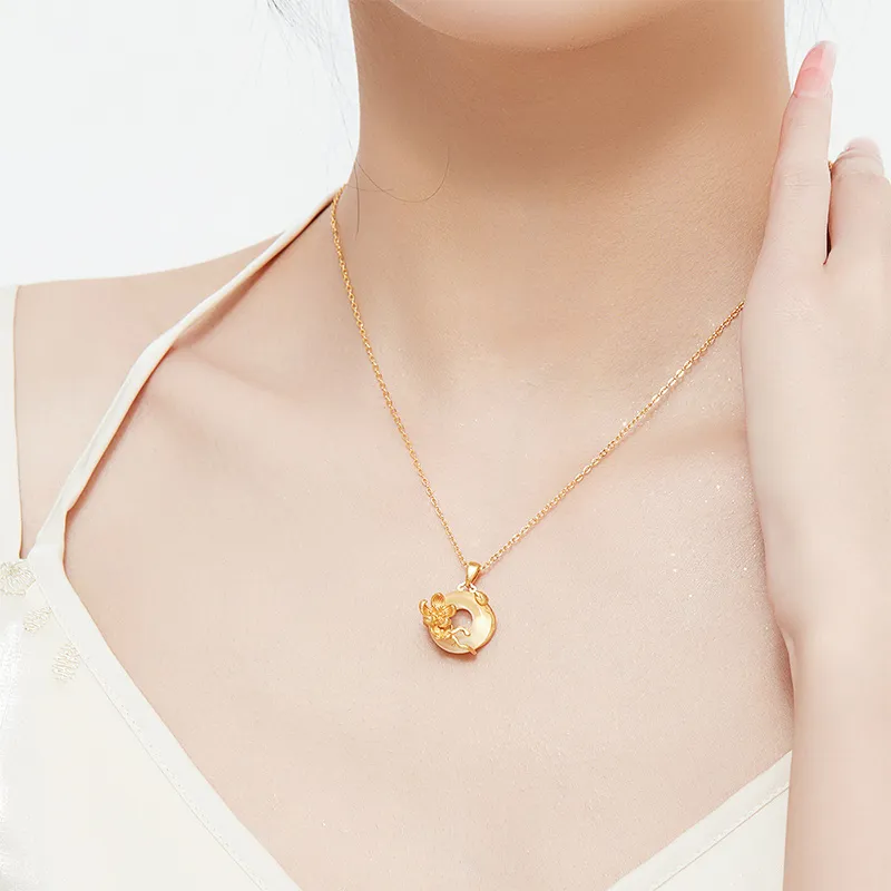 MAMADESHOUHU Chalcedony Jade Necklaces Women's-6