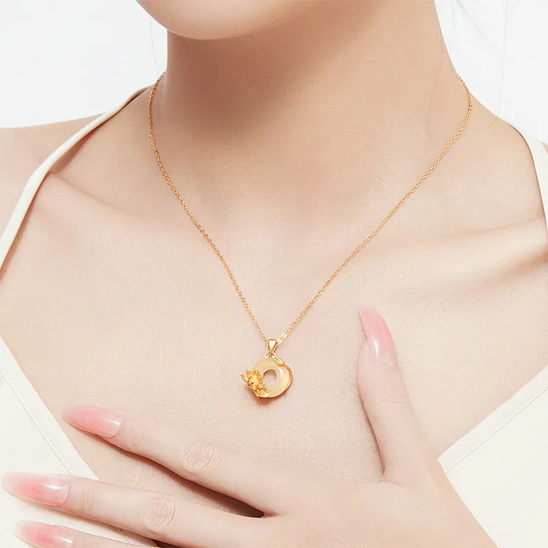 MAMADESHOUHU Chalcedony Jade Necklaces Women's-60