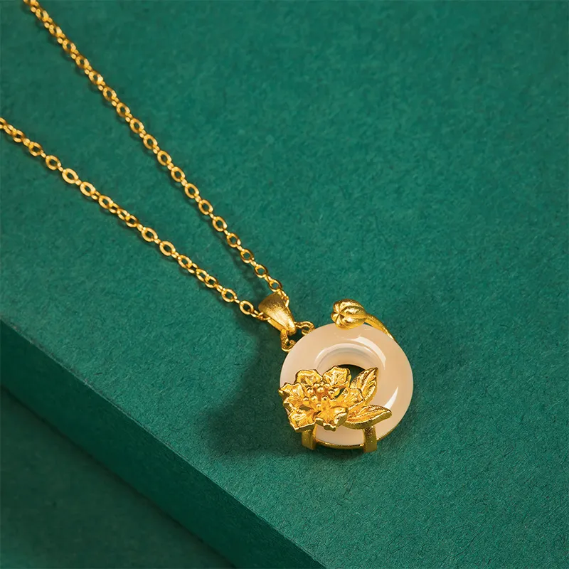 MAMADESHOUHU Chalcedony Jade Necklaces Women's-96