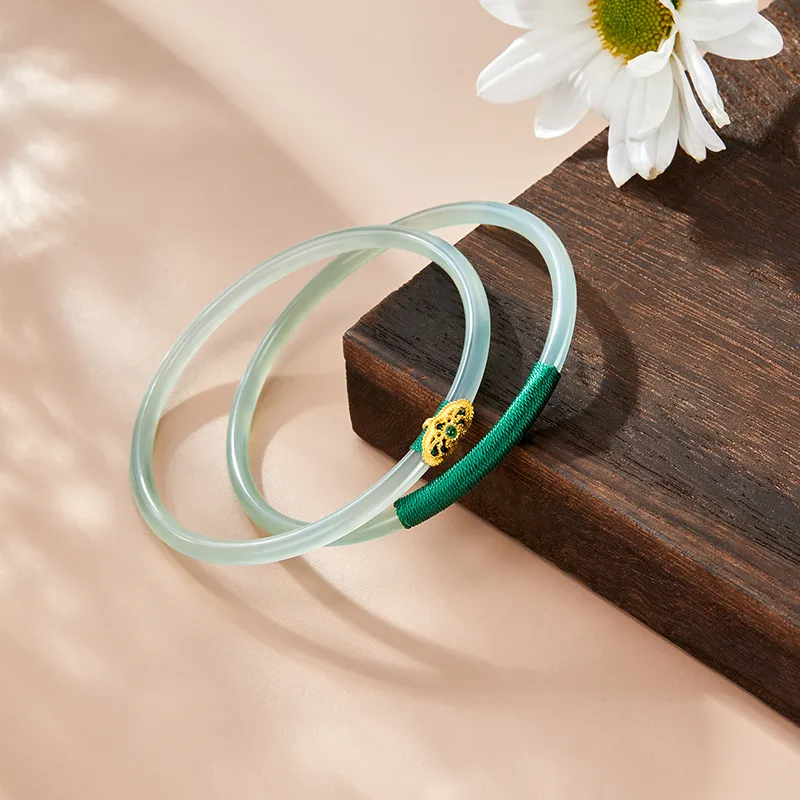 MAMADESHOUHU Agate Luxury Premium Jade Bangle Women's-1