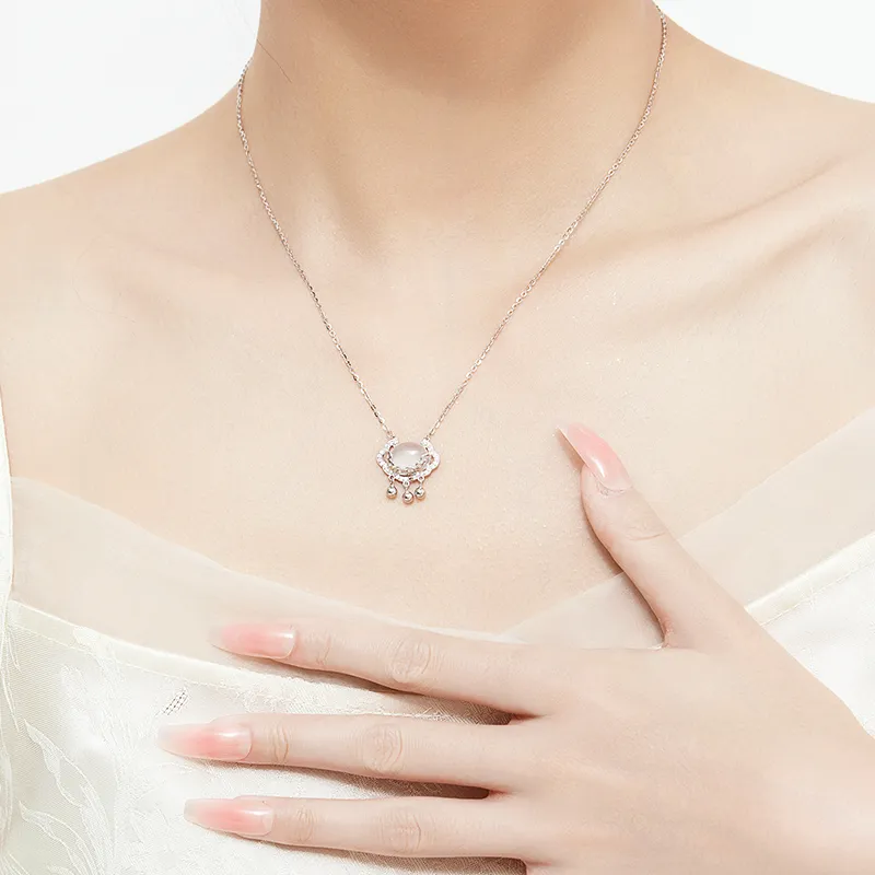 MAMADESHOUHU Chalcedony Jade Necklaces Women's-5