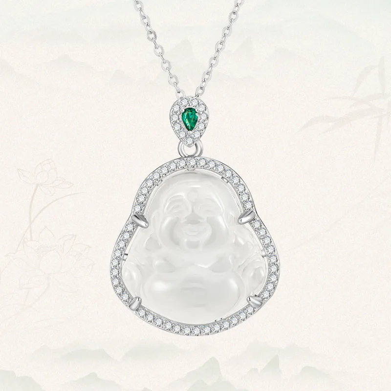 MAMADESHOUHU Chalcedony Jade Necklaces Women's-10