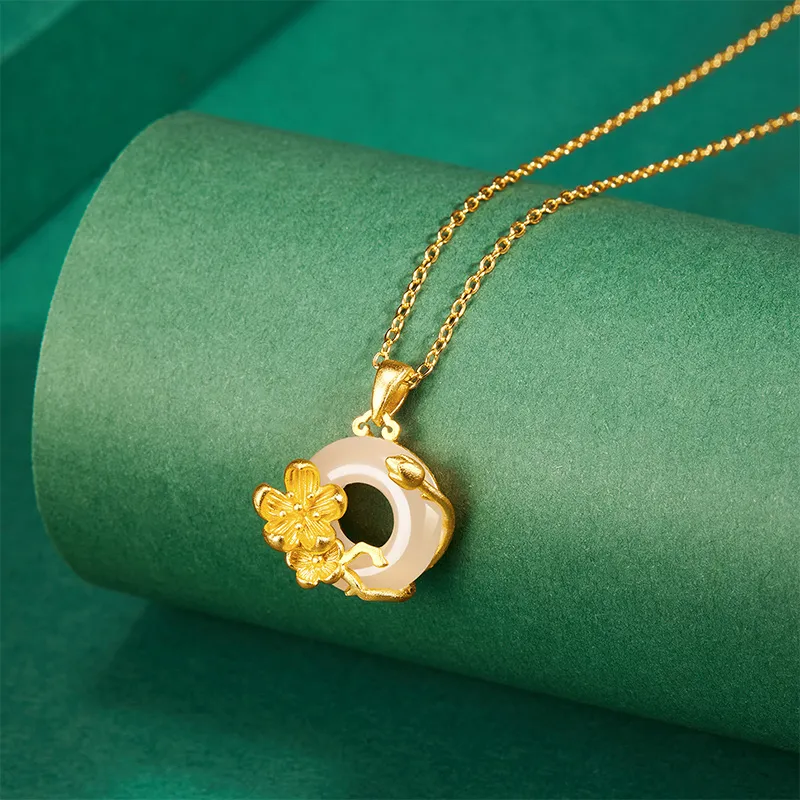 MAMADESHOUHU Chalcedony Jade Necklaces Women's-9