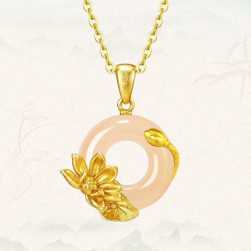 MAMADESHOUHU Chalcedony Jade Necklaces Women's-12
