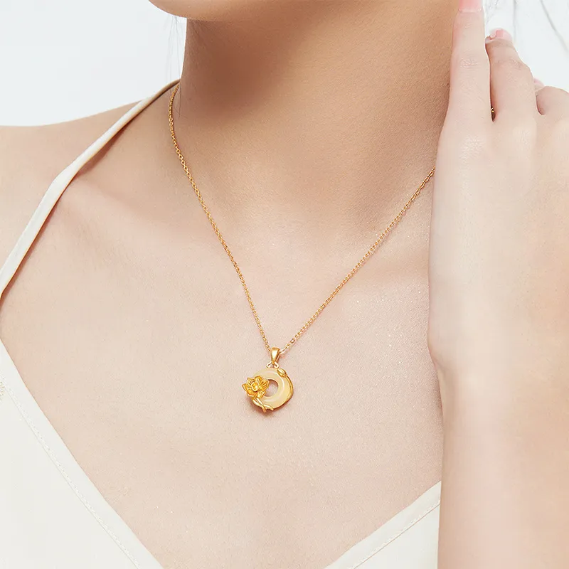 MAMADESHOUHU Chalcedony Jade Necklaces Women's-125