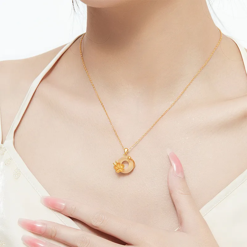 MAMADESHOUHU Chalcedony Jade Necklaces Women's-16