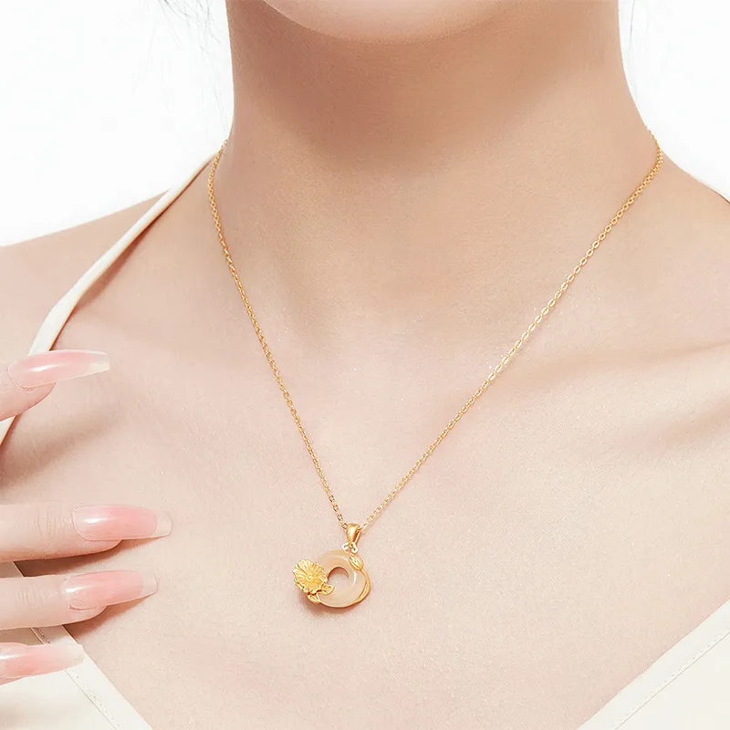 MAMADESHOUHU Chalcedony Jade Necklaces Women's-71