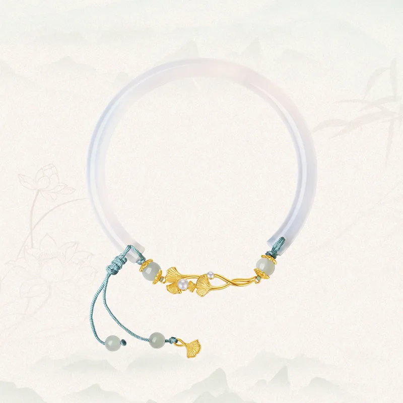 MAMADESHOUHU Chalcedony Jade Bangles Women's-10