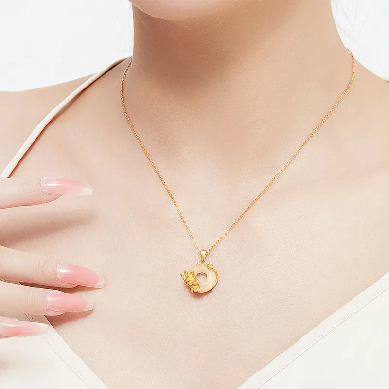 MAMADESHOUHU Chalcedony Jade Necklaces Women's-61