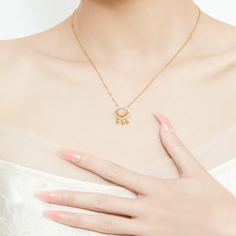 MAMADESHOUHU Chalcedony Jade Necklaces Women's-13