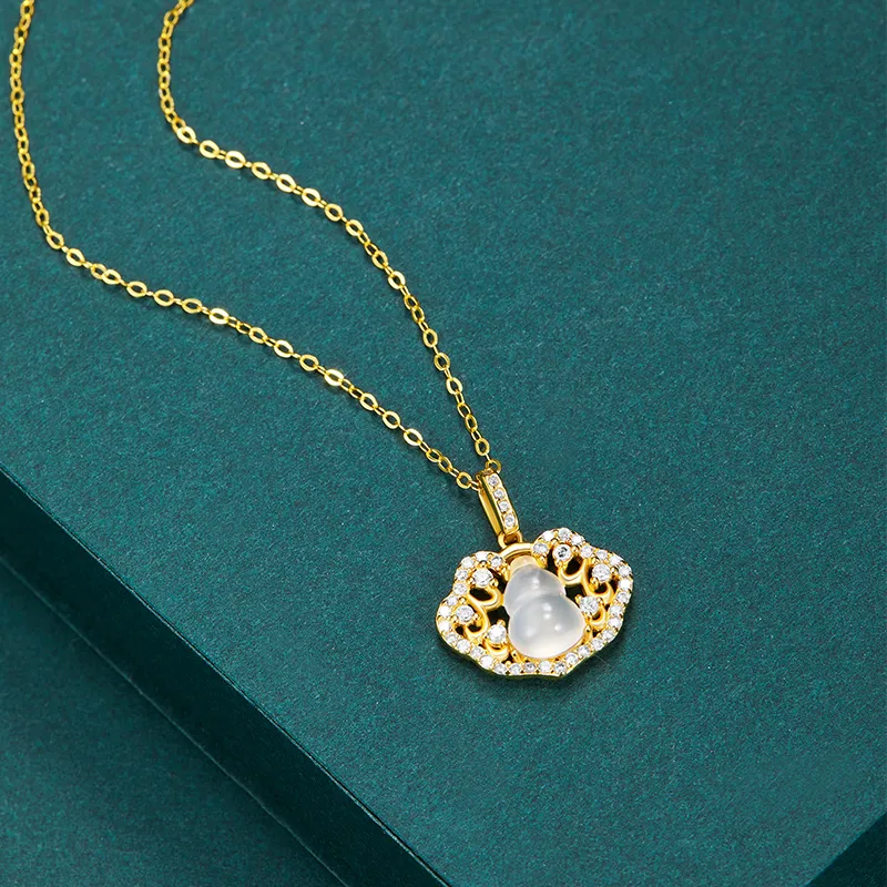 MAMADESHOUHU Chalcedony Necklaces Women's-8