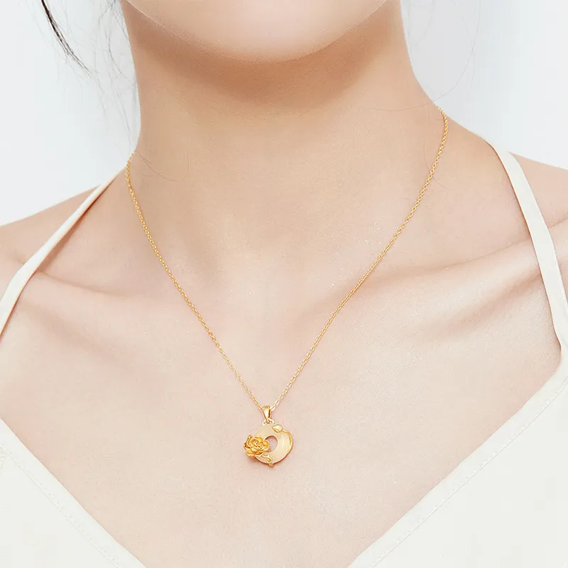 MAMADESHOUHU Chalcedony Jade Necklaces Women's-37