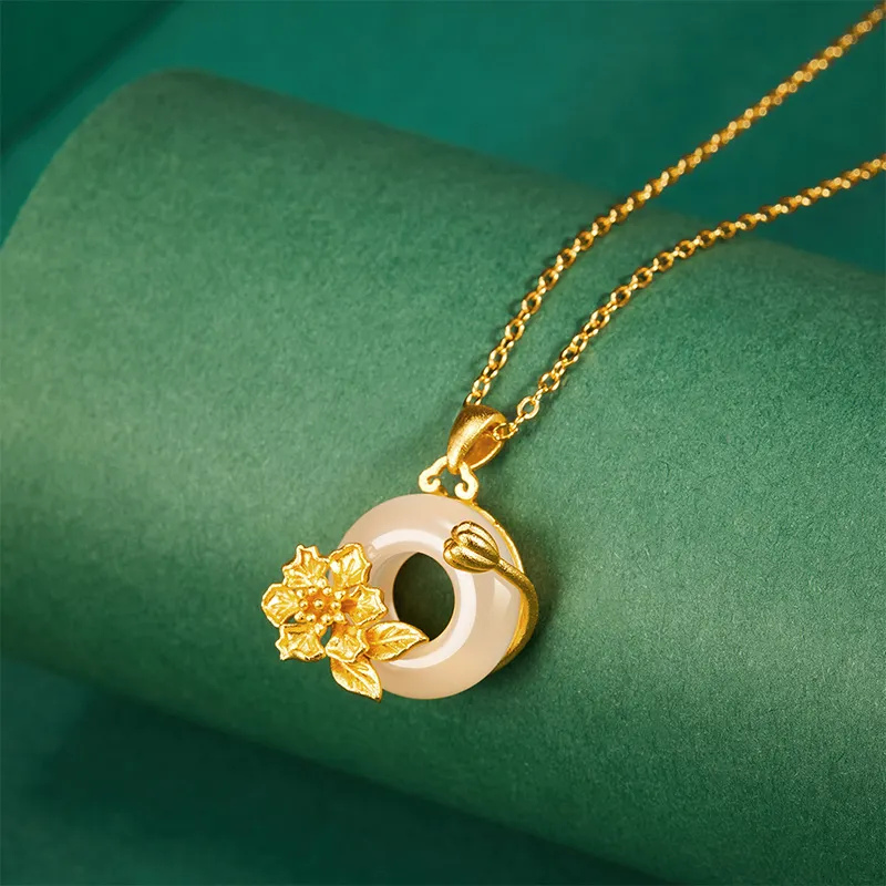 MAMADESHOUHU Chalcedony Jade Necklaces Women's-97