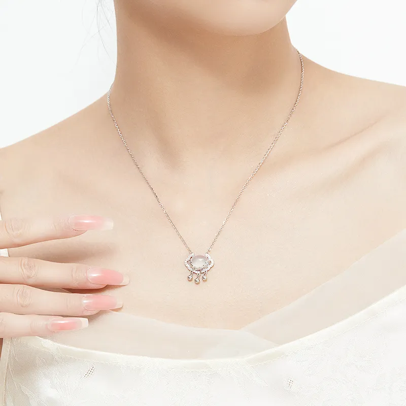 MAMADESHOUHU Chalcedony Jade Necklaces Women's-6