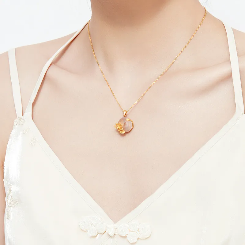 MAMADESHOUHU Chalcedony Jade Necklaces Women's-7