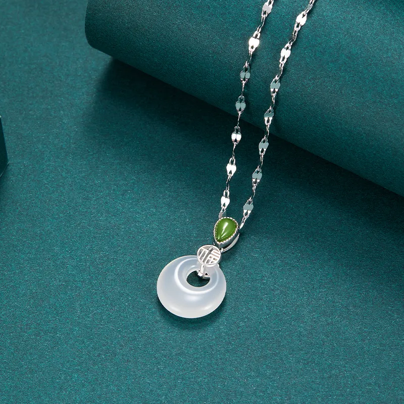 MAMADESHOUHU Chalcedony Necklaces Women's-4