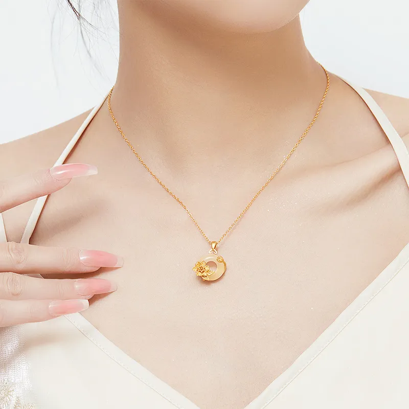 MAMADESHOUHU Chalcedony Jade Necklaces Women's-92