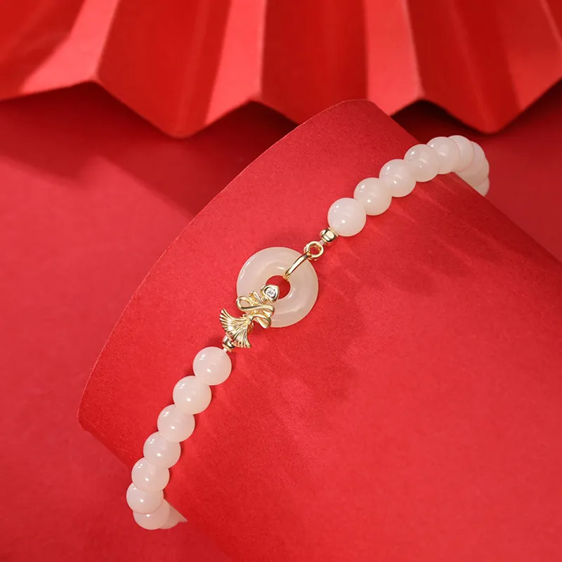 MAMADESHOUHU Hetian Jade Bracelets Pale Greenish White Jade Women's-3