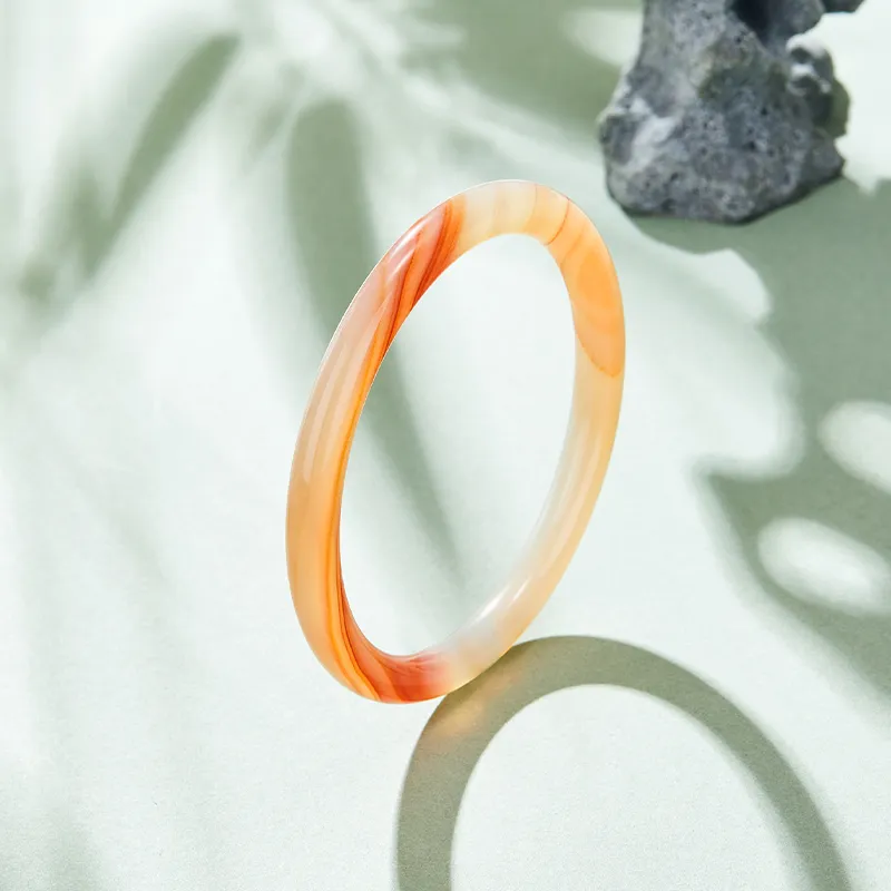 MAMADESHOUHU Chalcedony Jade Bangles Women's-4