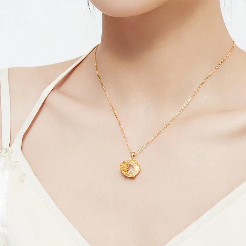 MAMADESHOUHU Chalcedony Jade Necklaces Women's-4