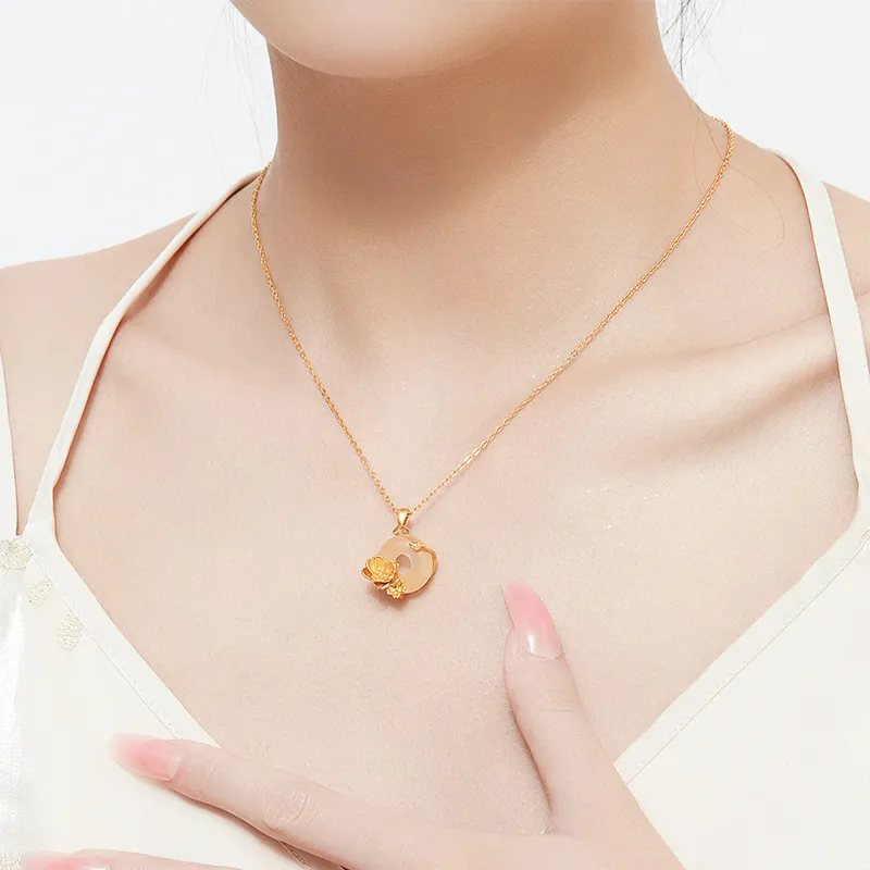 MAMADESHOUHU Chalcedony Jade Necklaces Women's-26