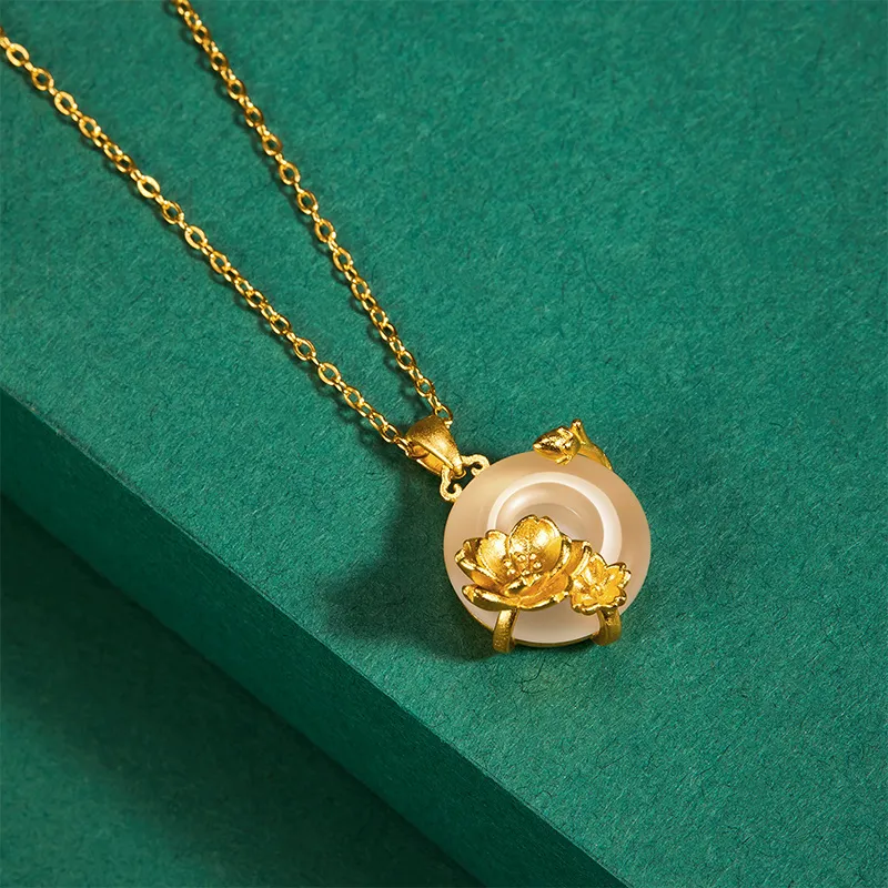 MAMADESHOUHU Chalcedony Jade Necklaces Women's-30