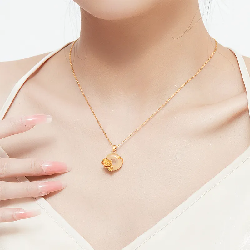 MAMADESHOUHU Chalcedony Jade Necklaces Women's-29